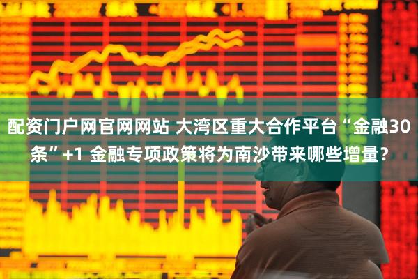 配资门户网官网网站 大湾区重大合作平台“金融30条”+1 金融专项政策将为南沙带来哪些增量？